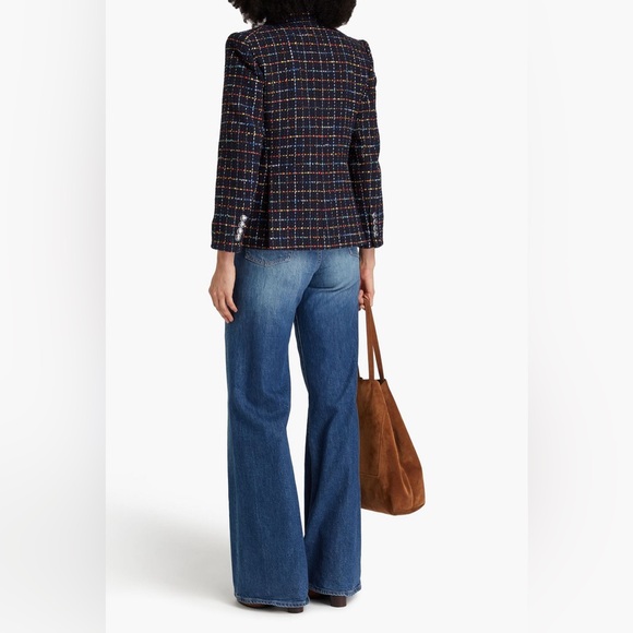 VERONICA BEARD Rumer Dickey double-breasted checked cotton-blend tweed jacket - Picture 5 of 7